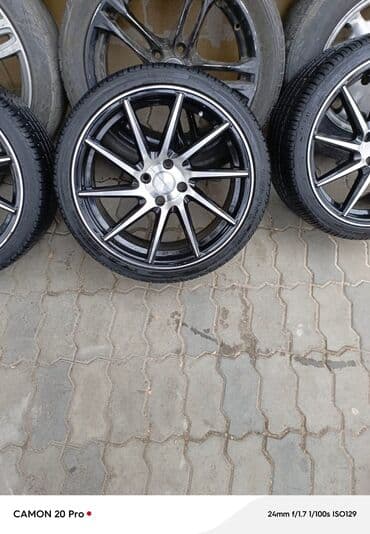 Yüngül lehimli disk və şin komplekti - Ölçü: təxmini 17düym (foto lalafo.az -da Yüngül lehimli disk və şin komplekti - Ölçü: təxmini 17düym (foto