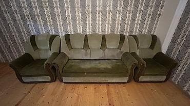 İşlənmiş, Divan-kravat, 2 kreslo, Divan, Bazasız, Açılan lalafo.az -da İşlənmiş, Divan-kravat, 2 kreslo, Divan, Bazasız, Açılan