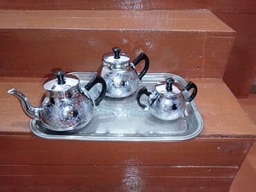 Çay dəsti, rəng - Gümüşü, Metal lalafo.az -da Çay dəsti, rəng - Gümüşü, Metal