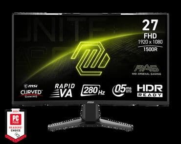 Gaming Monitor MSI MAG 276CXF 27" 280Hz Curved VA FHD 💎Ekran Ölçüsü lalafo.az -da Gaming Monitor MSI MAG 276CXF 27" 280Hz Curved VA FHD 💎Ekran Ölçüsü