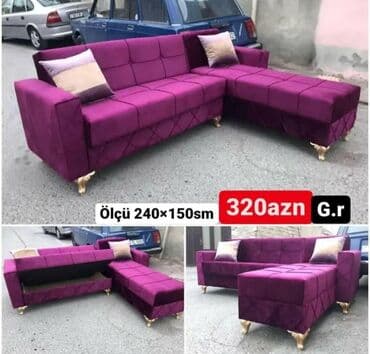 Künc divan, Yeni, Açılan, Bazalı, Vеlur parça, Ödənişli çatdırılma lalafo.az -da Künc divan, Yeni, Açılan, Bazalı, Vеlur parça, Ödənişli çatdırılma