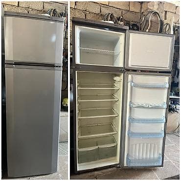 İki qapılı soyuducu (üstdə dondurucu) - Rəng: gümüşü/metalik - Üst at lalafo.az İki qapılı soyuducu (üstdə dondurucu) - Rəng: gümüşü/metalik - Üst