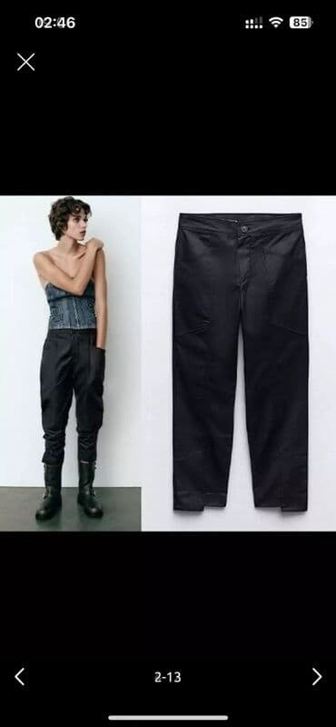 Zara deri görünümlü, düz biçimli şalvar. S razmerdir ama Oversize lalafo.az -da Zara deri görünümlü, düz biçimli şalvar. S razmerdir ama Oversize