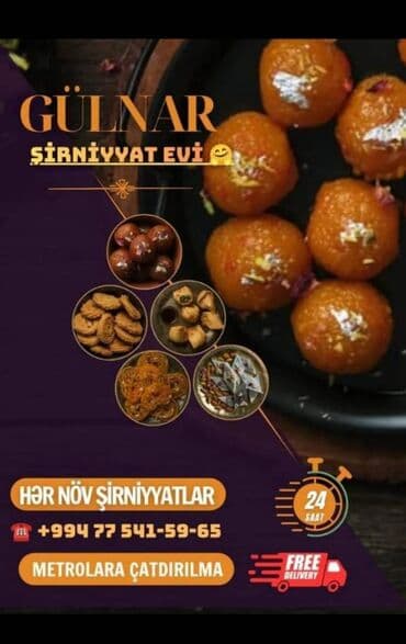 Her növ sirniyyatlari sifarişlə hazırlayıram Şekerbura, paxlava lalafo.az -da Her növ sirniyyatlari sifarişlə hazırlayıram Şekerbura, paxlava