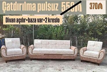 ✨_* DİVAN+2kreslo*_ ✨ *Endirim fürsəti💣* Qiymət : *370₼* *Yeni və lalafo.az -da ✨_* DİVAN+2kreslo*_ ✨ *Endirim fürsəti💣* Qiymət : *370₼* *Yeni və