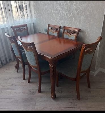 Qonaq otağı üçün, İşlənmiş, Açılan, Kvadrat masa, 6 stul lalafo.az -da Qonaq otağı üçün, İşlənmiş, Açılan, Kvadrat masa, 6 stul