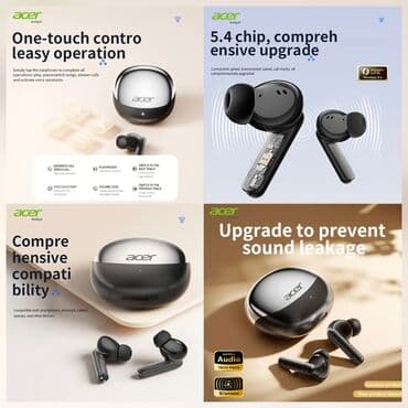 Yeni Simsiz (Bluetooth) Qulaqcıqlar, Acer, rəng - Qara lalafo.az -da Yeni Simsiz (Bluetooth) Qulaqcıqlar, Acer, rəng - Qara