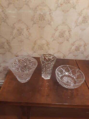 Şüşə/qədəbəl kristal dəst - 3 hissədən ibarət şüşə-kristal dəst: 2 lalafo.az -da Şüşə/qədəbəl kristal dəst - 3 hissədən ibarət şüşə-kristal dəst: 2