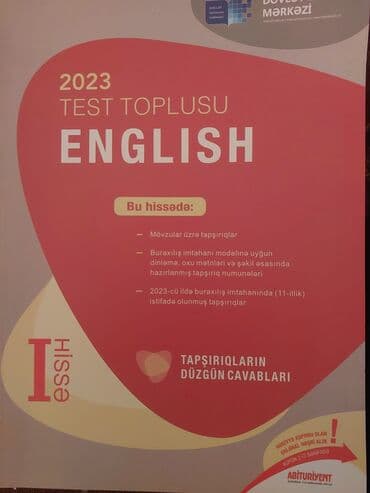 İngilis dili Testlər 10-cu sinif, DİM, 1-ci hissə, 2023 il lalafo.az -da İngilis dili Testlər 10-cu sinif, DİM, 1-ci hissə, 2023 il