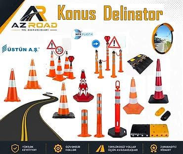 Yol üçün konus və delinator Material: Yüksək Performanslı Plastik lalafo.az -da Yol üçün konus və delinator Material: Yüksək Performanslı Plastik