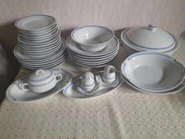 Nahar dəsti, rəng - Ağ, Farfor lalafo.az -da Nahar dəsti, rəng - Ağ, Farfor