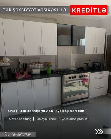 новые кухонные гарнитуры: Кухонный гарнитур на заказ, Самозакрывающие петли, Ламинат простой, Есть кредит, Бесплатная доставка at lalafo.az — 8 новые кухонные гарнитуры: Кухонный гарнитур на заказ, Самозакрывающие петли, Ламинат простой, Есть кредит, Бесплатная доставка — 8