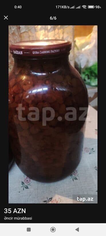 Варенье: Duqqət Bakı baglarının cix gpzəl əncil mürəbbəsi və dərbəndi üzümündən at lalafo.az — 4 Варенье: Duqqət Bakı baglarının cix gpzəl əncil mürəbbəsi və dərbəndi üzümündən — 4