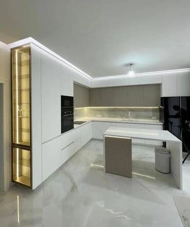 Sifarişlə mətbəx mebeli: Sifarişlə mətbəx dəsti, Özü çəkən petlələr, MDF lalafo.az -da — 1 Sifarişlə mətbəx mebeli: Sifarişlə mətbəx dəsti, Özü çəkən petlələr, MDF — 1