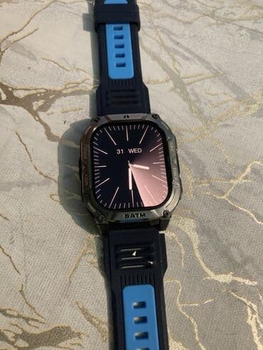 Запонки: Смарт часы, Умные, Водонепроницаемый, цвет - Голубой at lalafo.az — 9 Запонки: Смарт часы, Умные, Водонепроницаемый, цвет - Голубой — 9