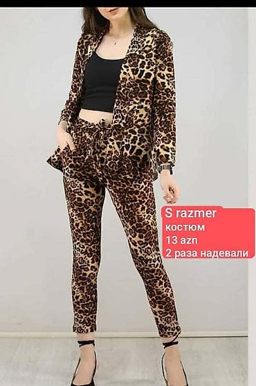 Leopard printli qadın kostyumu - Ölçü: S (etiketdə qeyd olunub) - lalafo.az -da Leopard printli qadın kostyumu - Ölçü: S (etiketdə qeyd olunub) -