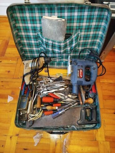 Batıq çıxaran alət: Dolu Usta Çamadanı: Lobzik, Drel və Sovet Alətləri (Dəst) Evdən lalafo.az -da — 1 Batıq çıxaran alət: Dolu Usta Çamadanı: Lobzik, Drel və Sovet Alətləri (Dəst) Evdən — 1