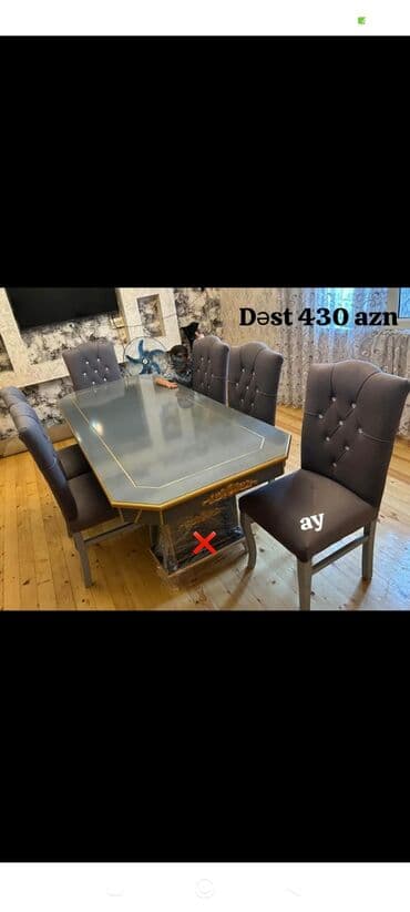 Masa desti yeni qonaq otağı mebeli lalafo.az -da Masa desti yeni qonaq otağı mebeli