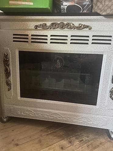 Qaz sobası/peçi – dekorativ vitrinli - Yanacaq növü: qaz - Ön hissə lalafo.az -da Qaz sobası/peçi – dekorativ vitrinli - Yanacaq növü: qaz - Ön hissə