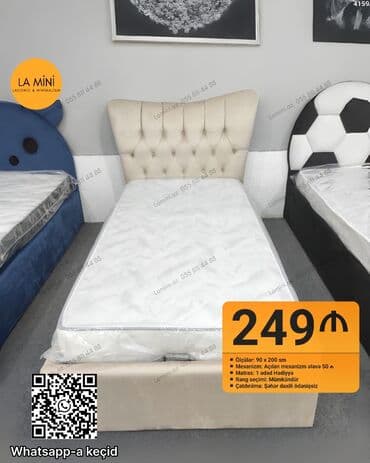 Təknəfərlik çarpayı, Bazalı, Matras ilə lalafo.az -da Təknəfərlik çarpayı, Bazalı, Matras ilə