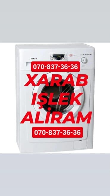 Xarab,təmirə ehtiyaci olan və ya işlək paltaryuyan aliriq,unvandan lalafo.az -da Xarab,təmirə ehtiyaci olan və ya işlək paltaryuyan aliriq,unvandan