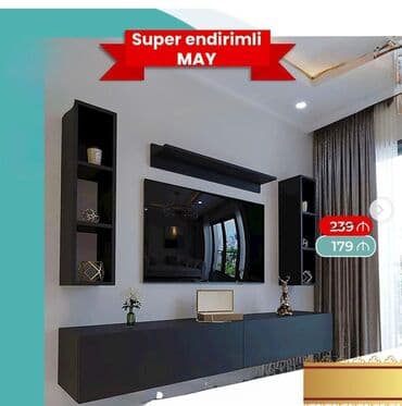 Tv stend tv alti sifarisle hazırlanır. ⚜️Rəng ve olcu seçimi var lalafo.az -da Tv stend tv alti sifarisle hazırlanır. ⚜️Rəng ve olcu seçimi var