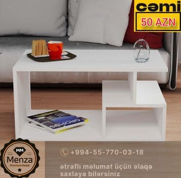 Sifarişlə jurnal masaları: Dördbucaq masa, Açılmayan, Təkərsiz, Laminat, Rusiya, Zəmanətli, Ödənişli çatdırılma, Rayonlara çatdırılma, Pulsuz quraşdırılma lalafo.az -da — 4 Sifarişlə jurnal masaları: Dördbucaq masa, Açılmayan, Təkərsiz, Laminat, Rusiya, Zəmanətli, Ödənişli çatdırılma, Rayonlara çatdırılma, Pulsuz quraşdırılma — 4