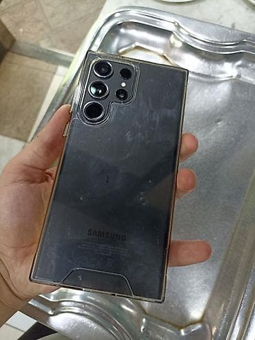 Samsung Galaxy S22 Ultra, цвет - Черный, Отпечаток пальца at lalafo.az Samsung Galaxy S22 Ultra, цвет - Черный, Отпечаток пальца