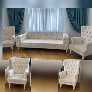 İşlənmiş, Divan, 2 kreslo, Bazasız, Açılmayan lalafo.az -da İşlənmiş, Divan, 2 kreslo, Bazasız, Açılmayan