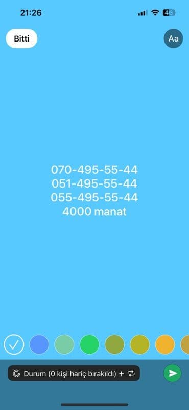 Nömrə: ( 070 ) ( 4955544 ) lalafo.az -da Nömrə: ( 070 ) ( 4955544 )