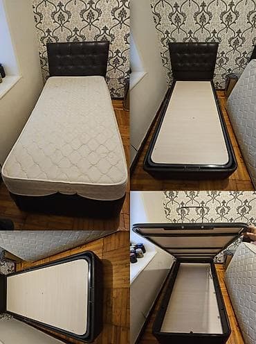 Təknəfərlik çarpayı, Bazalı, Matras ilə, Siyirməsiz lalafo.az -da Təknəfərlik çarpayı, Bazalı, Matras ilə, Siyirməsiz
