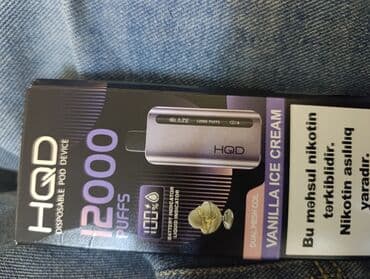 HQD Disposable Pod Device – GLAZE ICE, 12000 PUFFS - Dad: Vanilla Ice lalafo.az -da HQD Disposable Pod Device – GLAZE ICE, 12000 PUFFS - Dad: Vanilla Ice