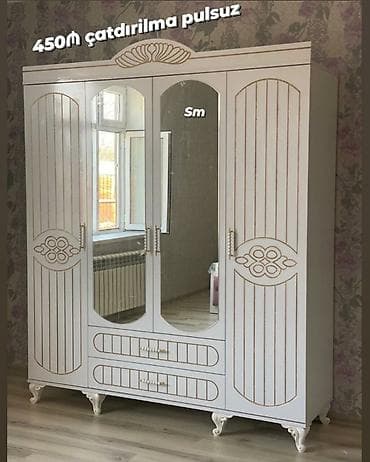 *4 Qapili Dolab şeher içi çatdırilma pulsuz qiymət 450azn* ✨ Ölçüs lalafo.az -da *4 Qapili Dolab şeher içi çatdırilma pulsuz qiymət 450azn* ✨ Ölçüs