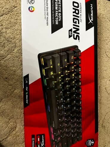 HyperX Alloy Origins 60 mexaniki klaviatura
Rus dili var lalafo.az -da HyperX Alloy Origins 60 mexaniki klaviatura
Rus dili var