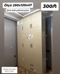 Yeni, Açılan, 6 qapı Düz dolab, Qarderob, paltar dolabı lalafo.az -da Yeni, Açılan, 6 qapı Düz dolab, Qarderob, paltar dolabı