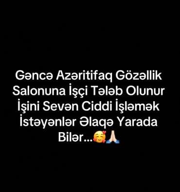 Qadın saç ustası tələb olunur, Yerin icarəsi, 1-2 illik təcrübə, Rəsmi işədüzəltmə lalafo.az -da Qadın saç ustası tələb olunur, Yerin icarəsi, 1-2 illik təcrübə, Rəsmi işədüzəltmə