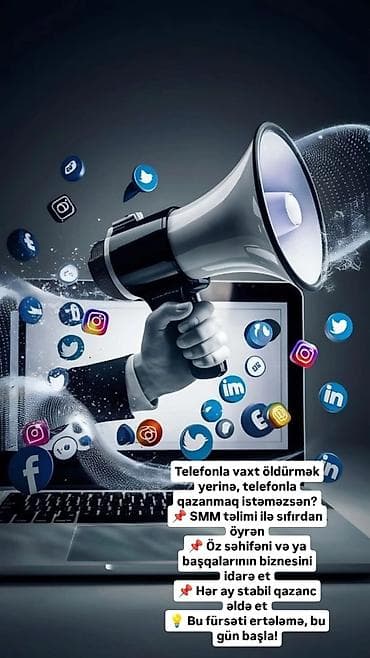 SMM təlimi – telefondan gəlir qazanmağı öyrən! - Sıfırdan sosial lalafo.az -da SMM təlimi – telefondan gəlir qazanmağı öyrən! - Sıfırdan sosial
