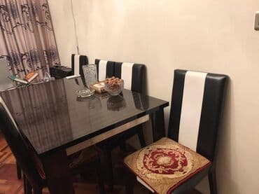 Qonaq otağı üçün, İşlənmiş, Açılan, Kvadrat masa, 6 stul lalafo.az -da Qonaq otağı üçün, İşlənmiş, Açılan, Kvadrat masa, 6 stul