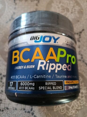 BigJoy BCAA Pro Ripped – Energy & Burn Xüsusiyyətlər: - 4:1:1 lalafo.az -da BigJoy BCAA Pro Ripped – Energy & Burn Xüsusiyyətlər: - 4:1:1