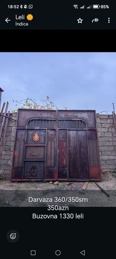 İşlənmiş Dəmir Həyət darvazası, 360 m, Qapı ilə, rəng - Bej, Kredit yoxdur, Ünvandan götürmə, Ödənişli çatdırılma lalafo.az -da İşlənmiş Dəmir Həyət darvazası, 360 m, Qapı ilə, rəng - Bej, Kredit yoxdur, Ünvandan götürmə, Ödənişli çatdırılma