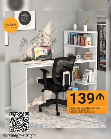 LA Mini – Laconic & Minimalism Künc iş masası və kitab rəfi lalafo.az -da LA Mini – Laconic & Minimalism Künc iş masası və kitab rəfi