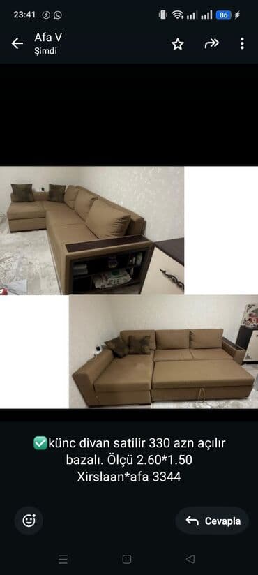 Künc divan lalafo.az -da Künc divan