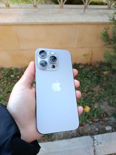 IPhone 15 Pro, 256 GB, Natural Titanium, Face ID lalafo.az -da IPhone 15 Pro, 256 GB, Natural Titanium, Face ID
