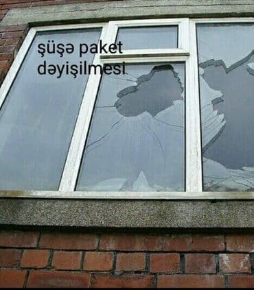 Pəncərələrdə, qapılarda ikiqat şüşə dəyişdirilməsiçirkli, qırılmış lalafo.az -da Pəncərələrdə, qapılarda ikiqat şüşə dəyişdirilməsiçirkli, qırılmış