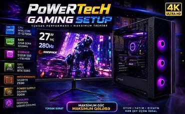 PowerTech Gaming Setup – yüksək performans, maksimum təcrübə at lalafo.az PowerTech Gaming Setup – yüksək performans, maksimum təcrübə
