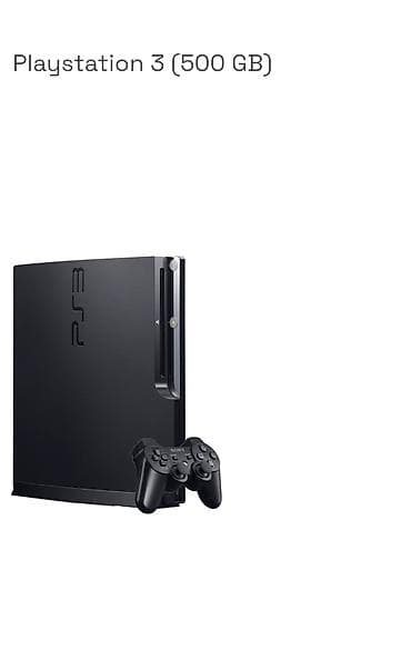 PlayStation 3 (500 GB) oyun konsolu - Daxili yaddaş: 500 GB – media lalafo.az -da PlayStation 3 (500 GB) oyun konsolu - Daxili yaddaş: 500 GB – media