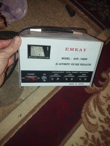Elektrik şitləri: EMKAY AVR-1500W – AC Automatic Voltage Regulator - Model: AVR-1500W - lalafo.az -da — 1 Elektrik şitləri: EMKAY AVR-1500W – AC Automatic Voltage Regulator - Model: AVR-1500W - — 1