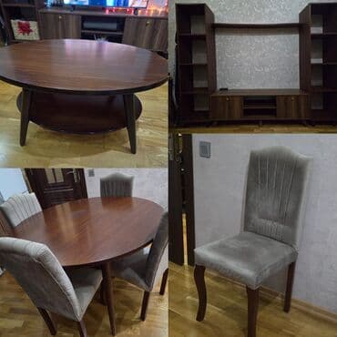 Qonaq otağı üçün, İşlənmiş, Açılmayan, Yumru masa, 4 stul lalafo.az -da Qonaq otağı üçün, İşlənmiş, Açılmayan, Yumru masa, 4 stul