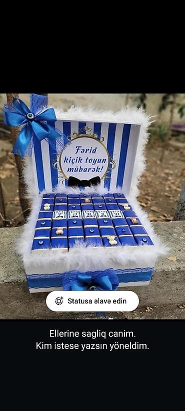 Məxməri bəzəkli, qapaqlı hədiyyə qutularında fərdiləşdirilmiş lalafo.az -da Məxməri bəzəkli, qapaqlı hədiyyə qutularında fərdiləşdirilmiş