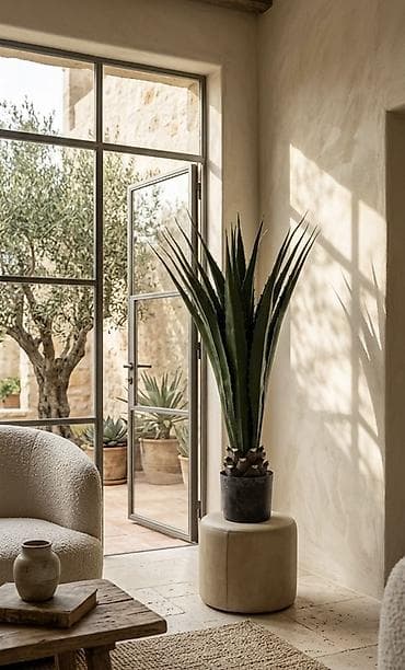 Dekorativ otaq bitkisi – yüksək boylu sukulent (agave tipli), qara lalafo.az -da Dekorativ otaq bitkisi – yüksək boylu sukulent (agave tipli), qara
